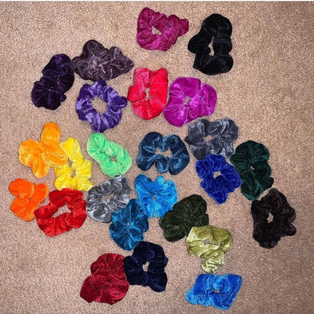 velvet scrunchies